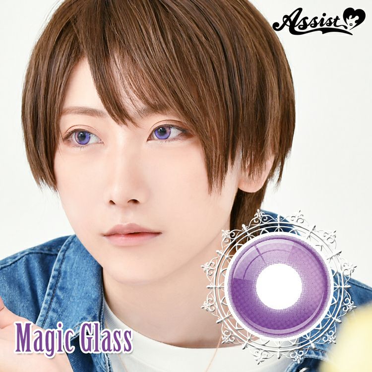 男装コスプレ向け水光感カラコンアシストシュシュ リシェイド